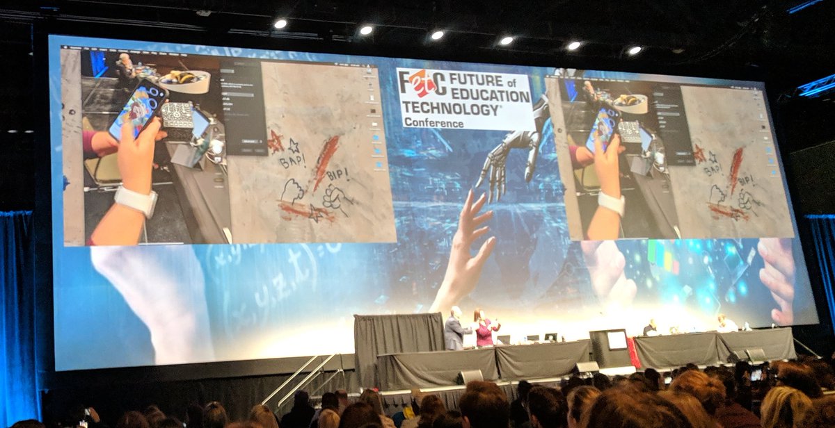 nicolalapoint72's tweet photo. Incredible resources, apps, & Broadway medleys oh my! during #TechShareLive at @fetc with @HallDavidson, @adambellow, @kathyschrock, & @lesliefisher! @MergeVR #FETC #FETC19 @BCSDTechTeam #bcsdinnovates #bcsdtechteam @DiscoveryEd #denfriends https://t.co/8R8mkdXSaA