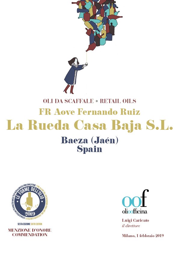 AoveFR's tweet photo. #FRAOVE #LARUEDACASABAJA Hemos ganado una mención al mejor Packaging de lineal. *OLI DA SCAFFALE - RETAIL OILS * https://t.co/Iu3QpF6NOC