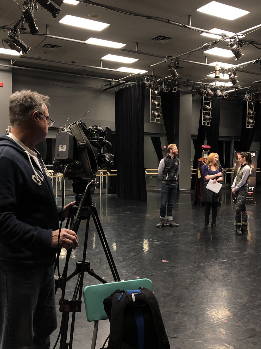 RWBallet's tweet photo. Sword fighting, real life dancer romance and more! We had a great time on @CTVMorningWPG chatting #RWBRandJ https://t.co/mXA9a7SS32