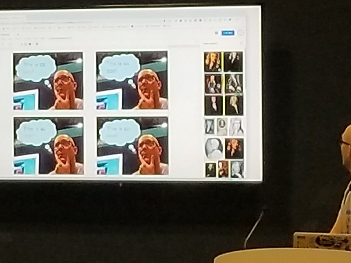 UDLMichelle's tweet photo. Showing our students that technology is more than entertainment #GoogleDraw #UDL #FETC #ExpertLearners #ComicStripsForVisualLearning #StudentsReflect @DitchThatTxtbk https://t.co/c6HlK2DkLS