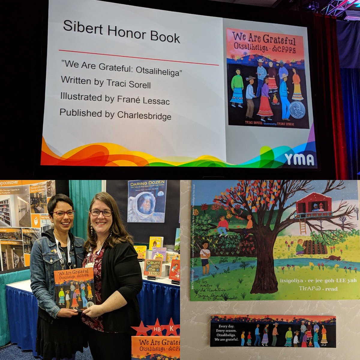 sujeilugo's tweet image. So happy for Traci Sorell! @tracisorell #nativekidlit  #alamw19 #alayma