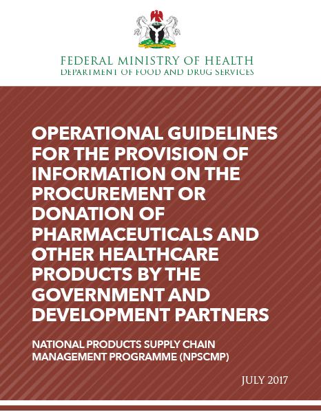Nscipnigeria's tweet photo. To improve accountability, informed by National supply chain policy, an operational guideline for provision of information on procurement or donation of medicines/healthcare materials by Government of Nigeria & Development partners was developed, by @NPSCMP/@Nscipnigeria #NSCIP. https://t.co/rNJXd3xhVs