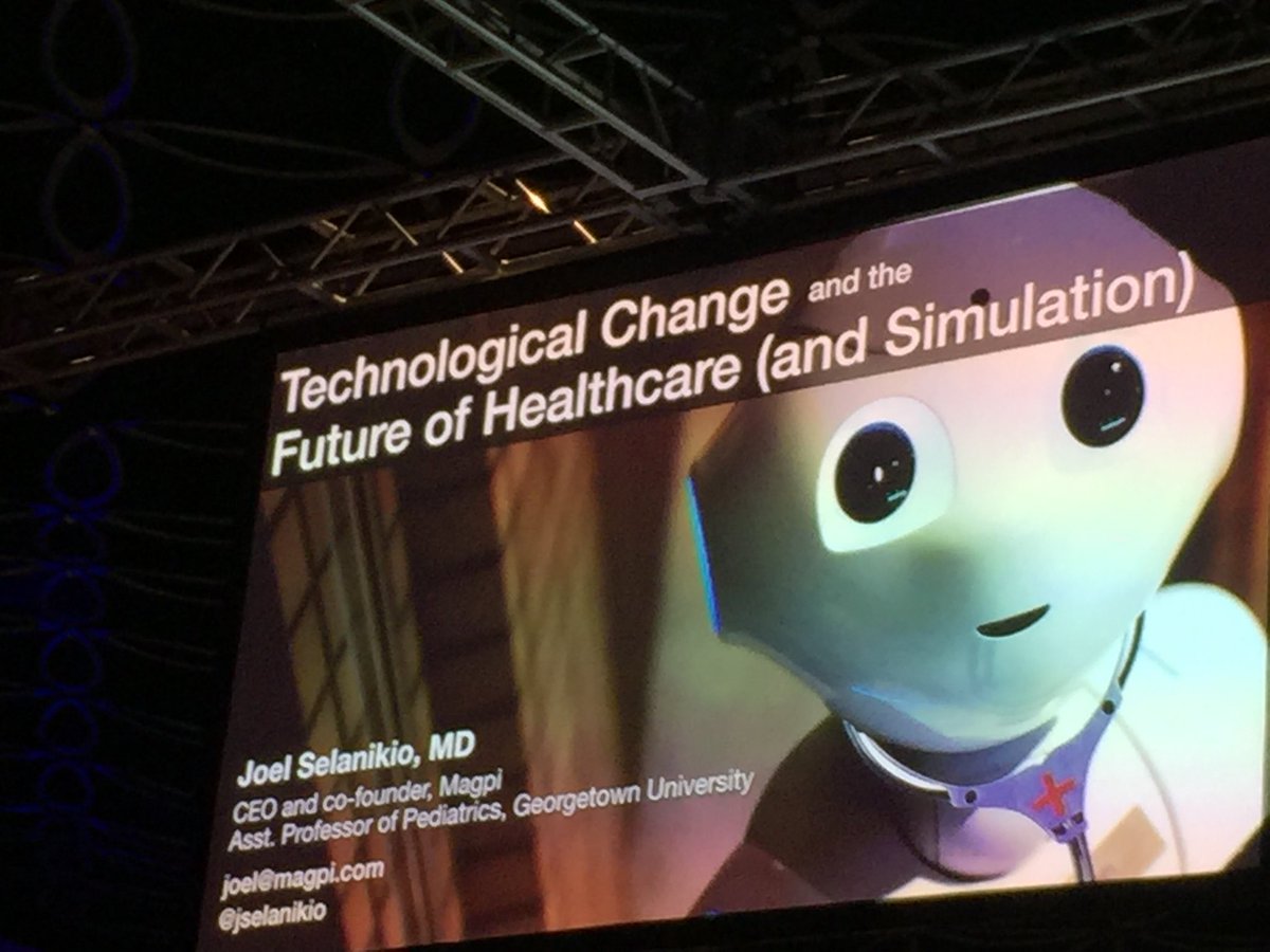 didennis_wa's tweet photo. Joel Selanikio... what an illuminating presentation! So much to think about now about our health professions.
#IMSH2019 #ASSH #SimStart https://t.co/VDzuR8ElZw