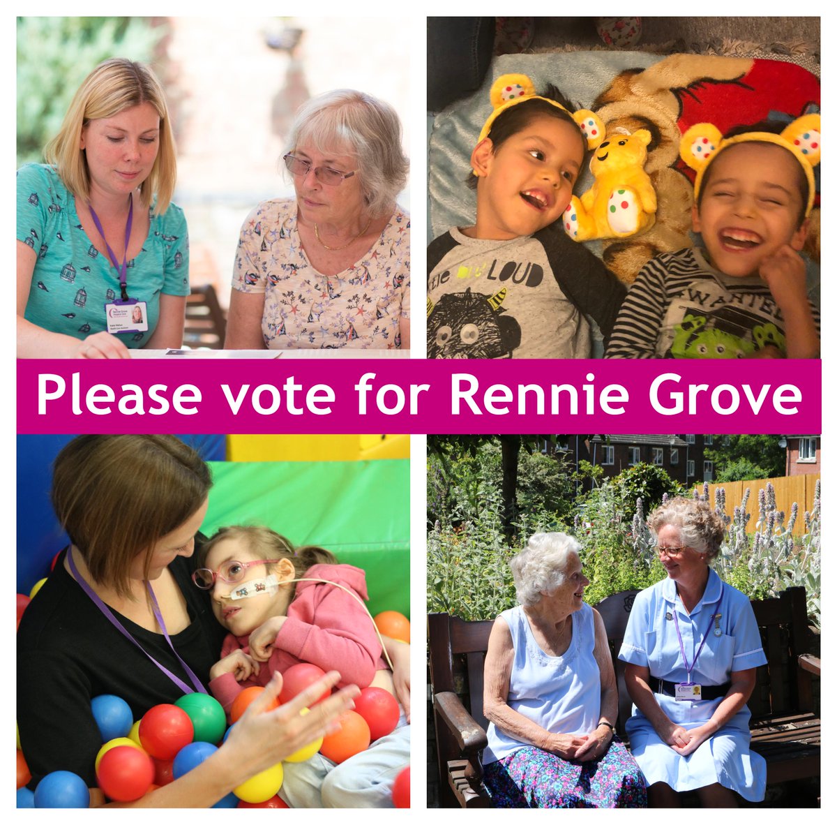 💜 Please vote for Rennie Grove ✅ It will take you 60 seconds to vote but those 60 seconds could make a really big difference. Thanks to <a href="/ashtonsProp/">Ashtons</a> we are in with a chance of receiving a share of £10,000. Pls RT - thank you! ⭐️Vote here: ashtons.co.uk/charity-vote.c…⭐️