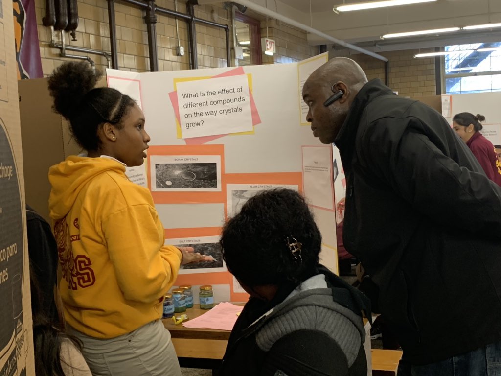 TeamTimilty's tweet photo. Another successful science fair at the Timilty Middle School! 

Big shout out to all the families, MGH staff and teachers who supported our Timilty scientists! #TimToTheTop https://t.co/5sFkhzw9sm