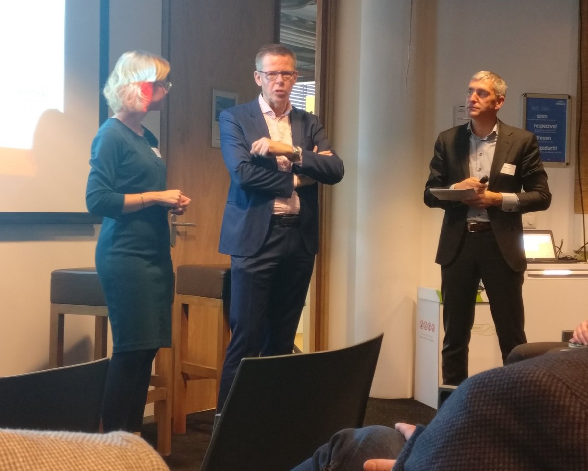 Tijdens de Wetenschap ontmoet Praktijk sessie van <a href="/Rijkswaterstaat/">Rijkswaterstaat</a> en @TechniekNL bij Engie onderstreept <a href="/doekle_terpstra/">doekleterpstra</a> het belang van samenwerken en de toenemende rol van techniek.