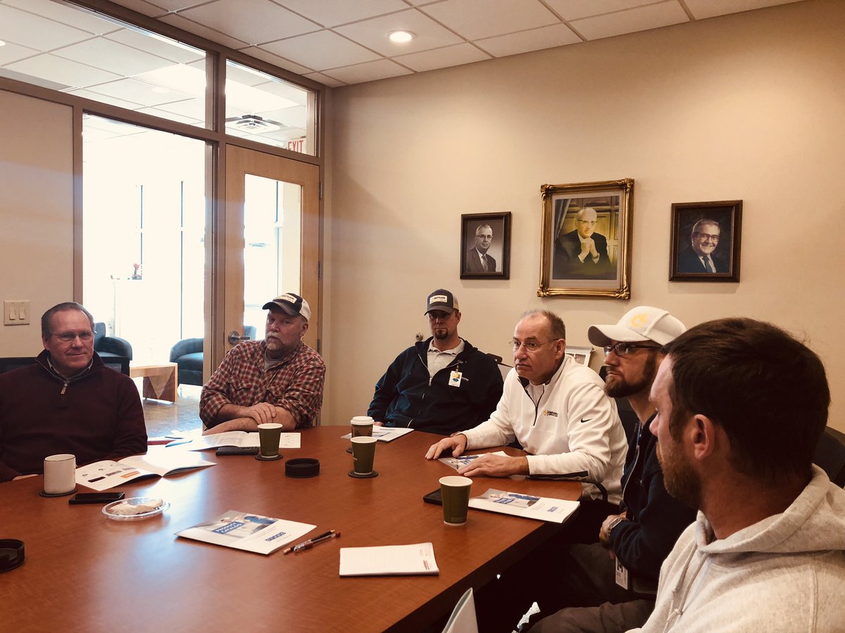 bradshamp's tweet photo. Fun coffee and learning this morning. Thanks @starcsys for coming and talking dust control! @CarlsonLaVine https://t.co/LLsP6Mt2rM