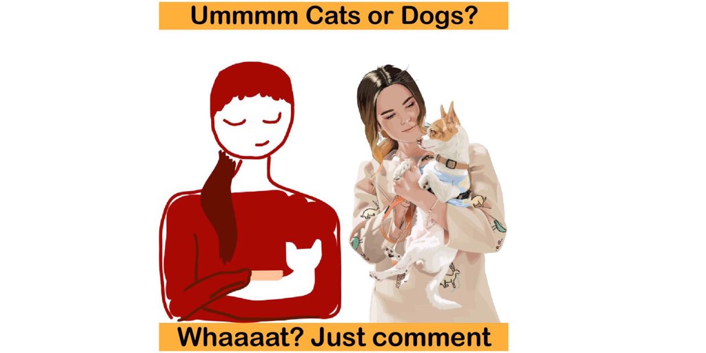 PetButty's tweet photo. Dogs or cats π±πΆ?
Let see who wins the battle π
#petbutty #dogs #catvsdog #cats #catlover #doglover #butty #buddy #mansbestfriend #kittens #kitty #kitten #puppy #pupper #pet #pets #adorable #pug #fun #ModiDobara #GovernmentShutdown #AdoptAbandonedChildren #Adoptastraydog #dog https://t.co/dUXwvHvEhf