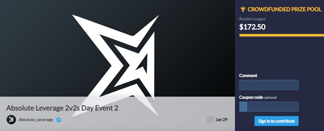 GoPastTheLimit's tweet image. Our @ALeverageGG 2v2 Tournament tonight at 8PM EST is at $172.50! You do not want to miss this tournament! smash.gg/tournament/abs…
discord.gg/Qkx3t4m
twitch.tv/AbsoluteLevera…
matcherino.com/tournaments/13… (ALEV11 to add 50c to the pool!)

Registration ends at 7:30PM. See you there!