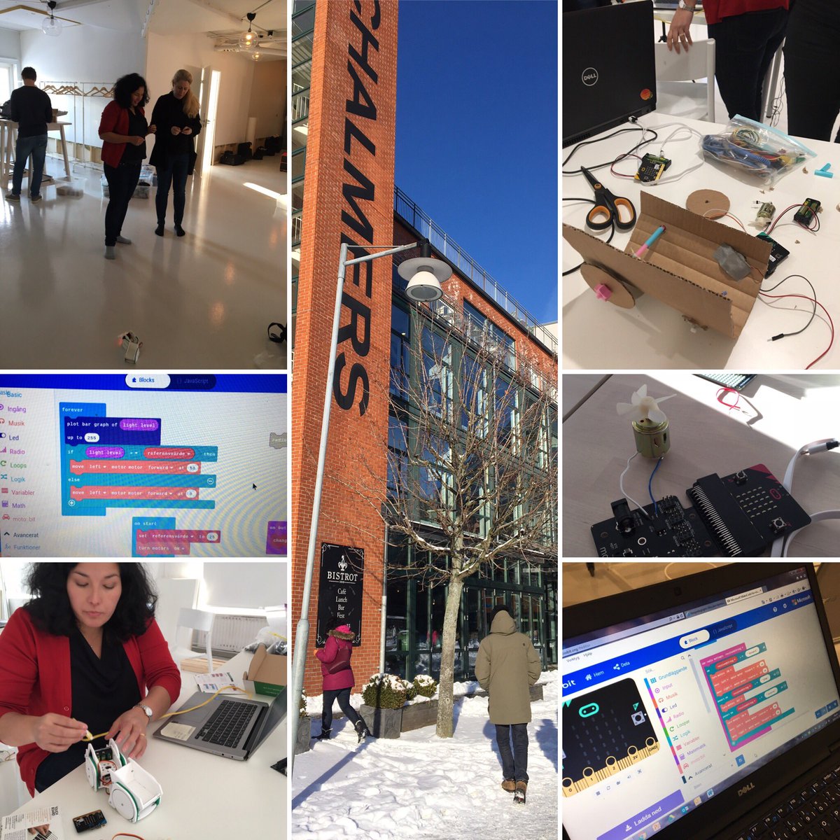 Imponerade av kreativiteten här i Göteborg trots att vi fick gå upp i ottan, hämtade av taxi 4.50 och sen en hel dag med programmering. Nu ska hjärnan få smälta alla intryck 😴