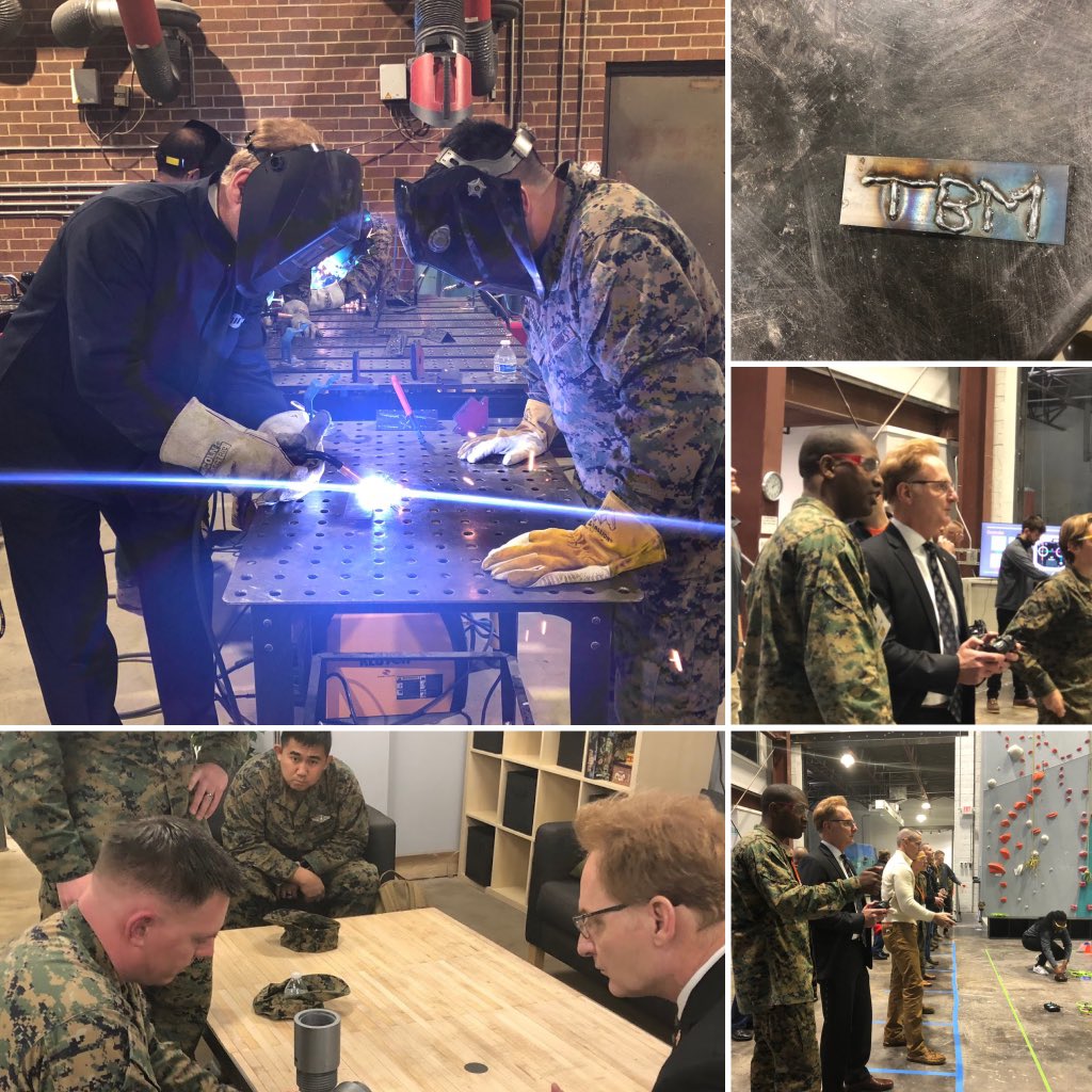 Spent the afternoon with <a href="/USMC/">U.S. Marines</a> learning to fly drones, how to disable IRD’s and shoot down drones. Also learned welding techniques during an Innovation Seminar. Bravo Zulu to the entire team who put on this event!