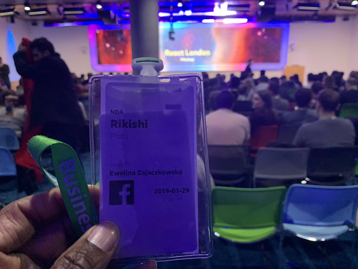 ezeikel_'s tweet image. Special shout out to Rikishi at #reactlondon @FacebookLondon  tonight 😊