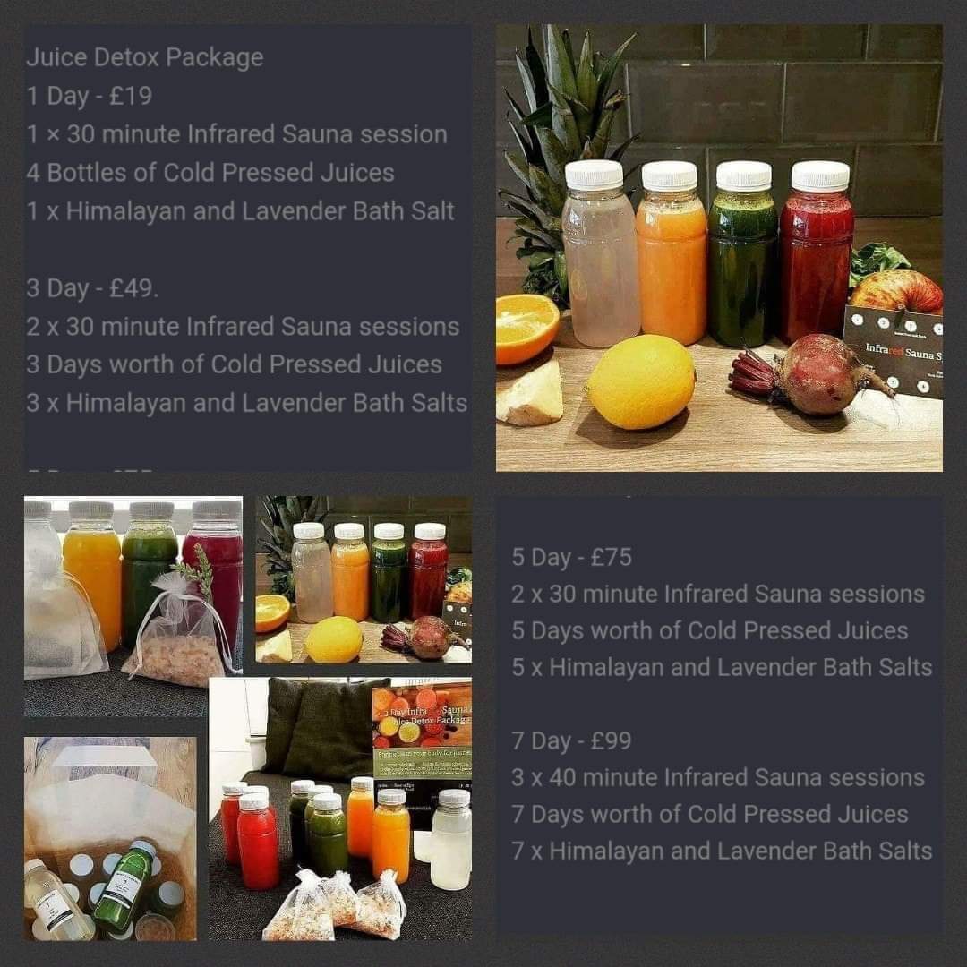 InfraredSpa's tweet photo. Detox at the Infrared Sauna Spa Childwall 01513062705 and Walton Vale 01512710568 with our unique Infrared Sauna Juice Detox packages 💧 We have helped hundreds of people to lose weight. To join them call whichever shops is closest.
https://t.co/tn3l1xneBs https://t.co/qWNsanfR76