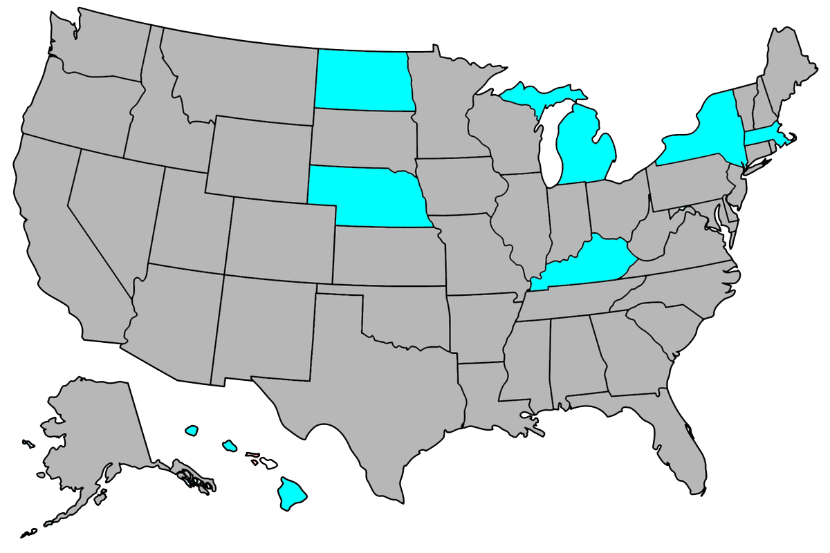Vote16USA's tweet photo. Across the country, representatives and senators are introducing bills that would lower the voting age to 16. And this map doesn't even include the states in which municipalities are advocating to lower the voting age! #Vote16USA https://t.co/L1Jv4lQKUU