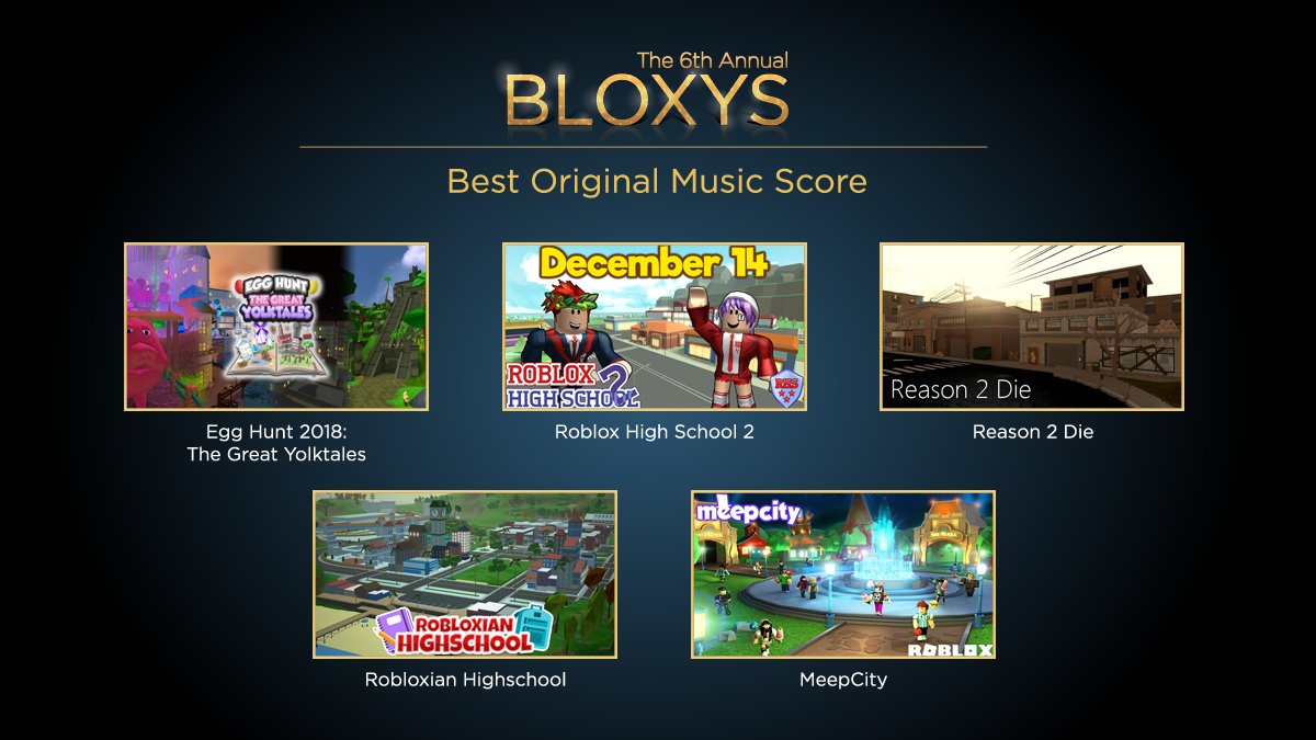Roblox Twitterissa Music To Our Ears Which Nominee For Best - which nominee for best original music score is your jam pic twitter com lcamgxxlwo