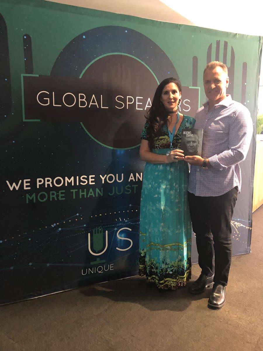 pearl_nel's tweet photo. And then I got the book #BeatingChains #RustyLabuschagne #USB19 @uniquespeakers @VandAWaterfront. Thank u Rusty. Your story gives me goosebumps each time u share it. #KeepInspiring 🙌 https://t.co/BdKzESrPrZ