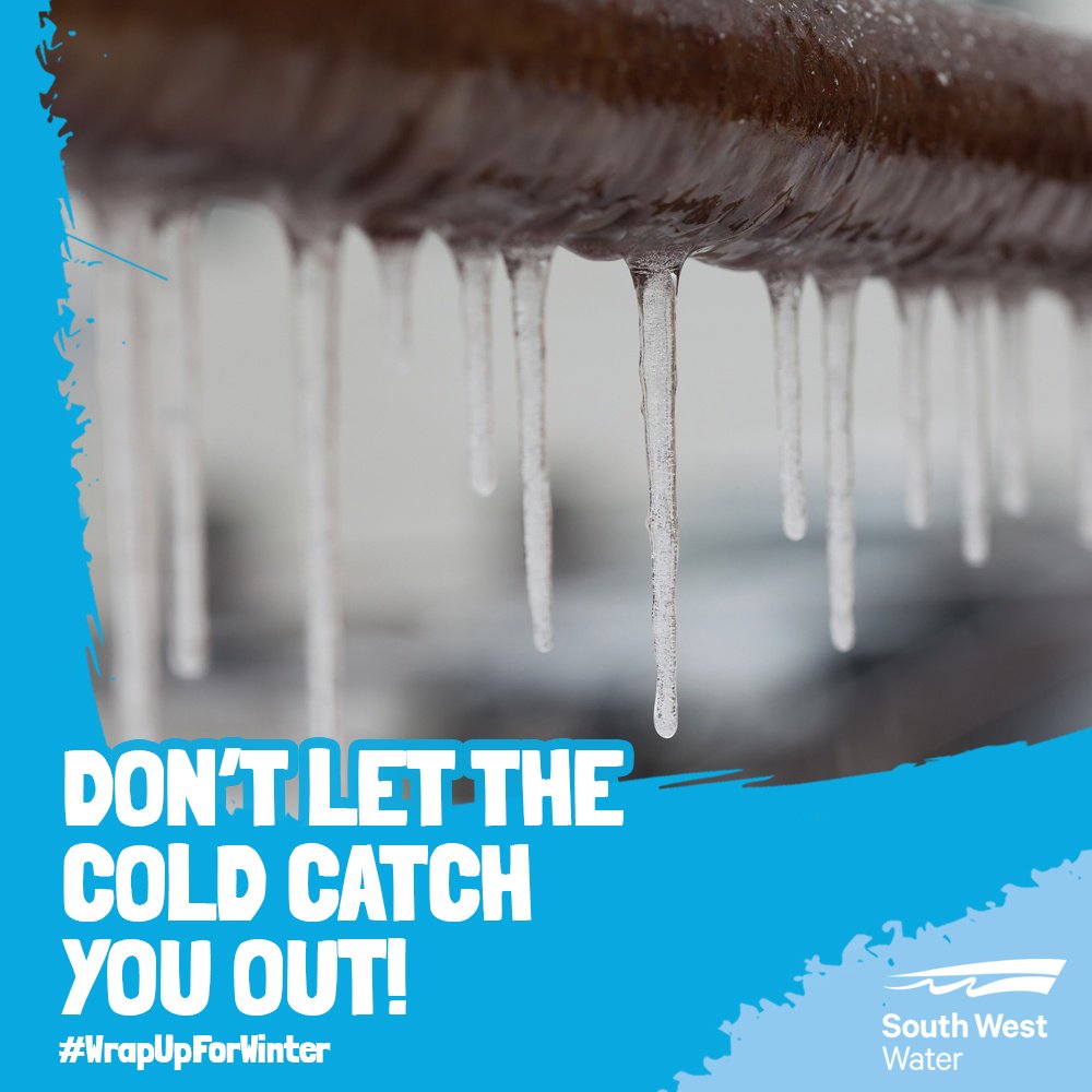 WestDevon_BC's tweet photo. Temperatures are dropping and as we all start to dig out our gloves & scarfs, it’s important to think about preparing your home for winter – avoid frozen pipes and #WrapUpForWinter. See South West Water’s website for handy tips to prepare your home https://t.co/bzsdQEKVul #WDBC https://t.co/yPsI8yqtZC