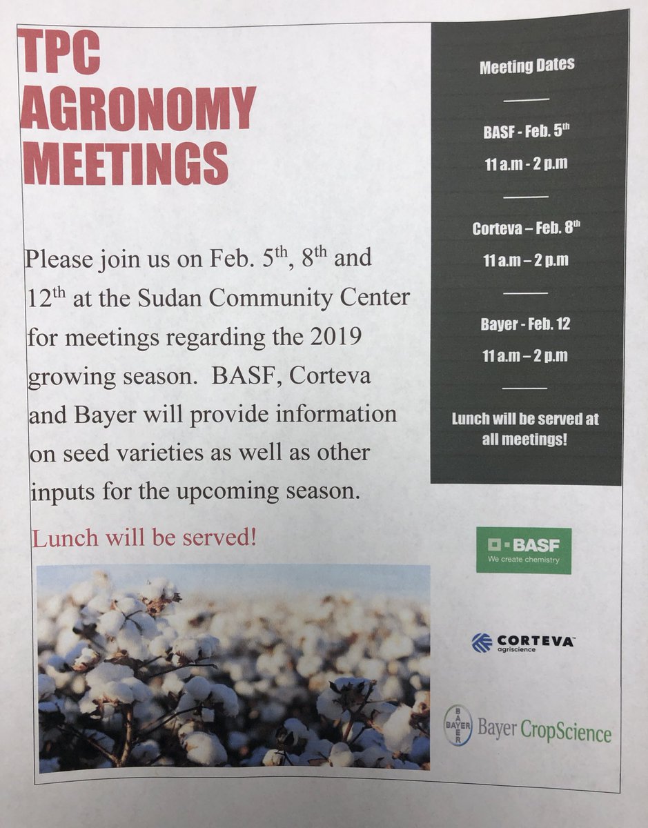 Seed meeting dates have been set! Please share with other growers to make plans to attend!