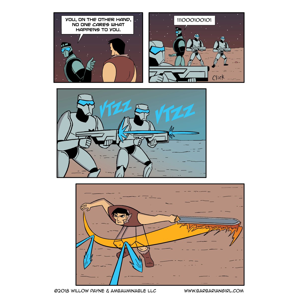 BarbGirlComic's tweet photo. The Burning Blade of the Badlands page 47 https://t.co/fG9ktLDwob