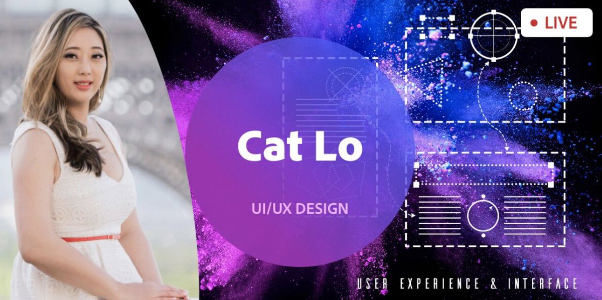 UI/UX Designer <a href="/catlo/">☻ CΛT ☻</a> is LIVE now on <a href="/Behance/">Behance</a> 🔴 Watch her design and prototype a space exploration mobile app in <a href="/Photoshop/">Adobe Photoshop</a> and #AdobeXD: adobe.ly/2Tjwndn