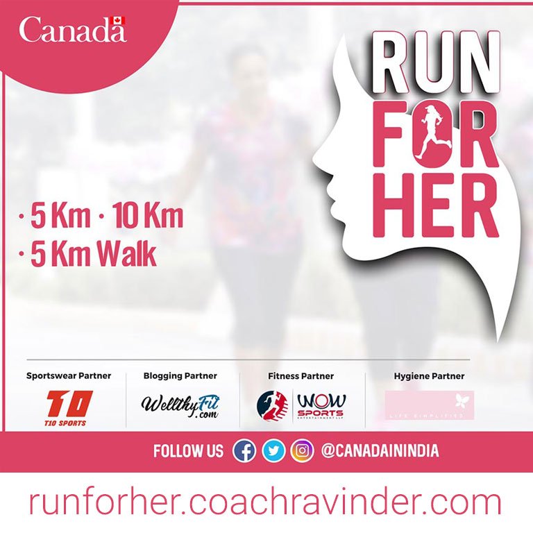 Run For Her, Chankyapuri, New Delhi 
Early Bird Discount ends soon 

Book your tickets now!

runforher.coachravinder.com/event-details.…

#BalanceforBetter
#IWD2019
#MyActionsMatter
#WomensDay
#coachravinder
#runwithme
#newdelhirun
#women10krun
#womenrun
#delhirun