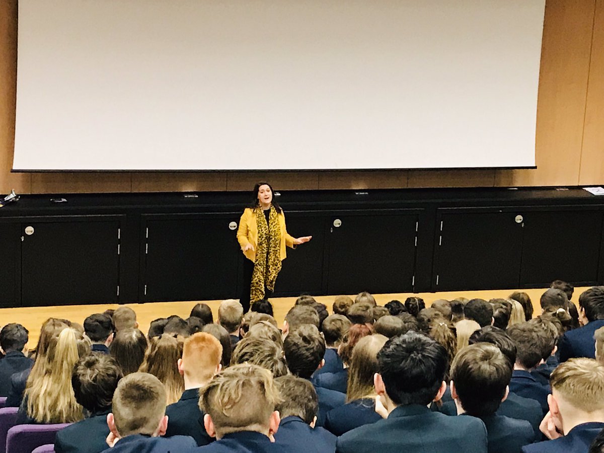 PATCarletonHigh's tweet photo. A massive thankyou to @schoolspeakers and @AshleighPorterE winner of BBC 1 ‘Young Apprentice’ for delivering a motivational and inspiring talk to our Y10 and Y11 students. #ambition #hardworkpaysoff #achieve #motivationalboost https://t.co/D0u0C5Dyhj