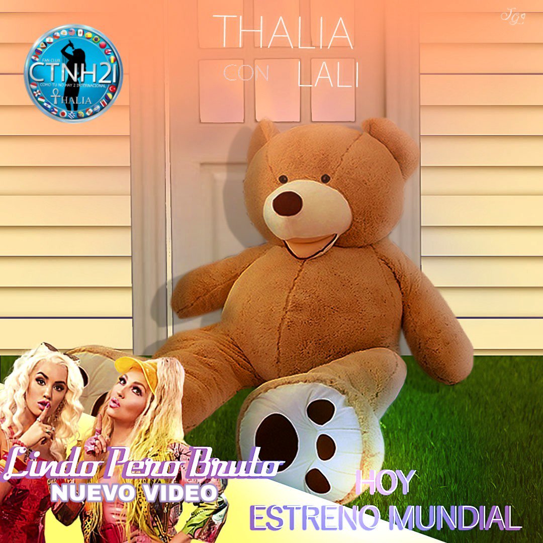 MarcoRuizCruz2's tweet photo. 🍀🔥💋Hoy #EstrenoMundial de #LindoPeroBruto sino lo viste por @despiertamerica a las 10 am. puedes hacerlo por MTV Argentina 🇦🇷 6pm. y @MTVLA 4 pm. de #LaReinaDelPopLatino @thalia con @lalioficial no te pierdas este gran estreno @sonymusicmexico @thalia_fcctnh2i @thalia_ctnh2iMN https://t.co/qDYJJnlY3E