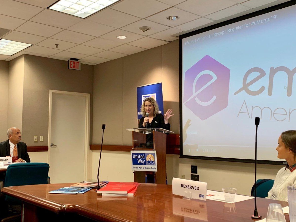 #Mission Moment: <a href="/chelseainmiami/">Chelsea Wilkerson</a> speaking about <a href="/GSCTF/">GirlScoutsTropicalFL</a> and the amazing work that Girls Scouts of America helps women carry throughout their lives such as #leadership #business and #social skills. #PartnershipIsKey #UWMDPartners