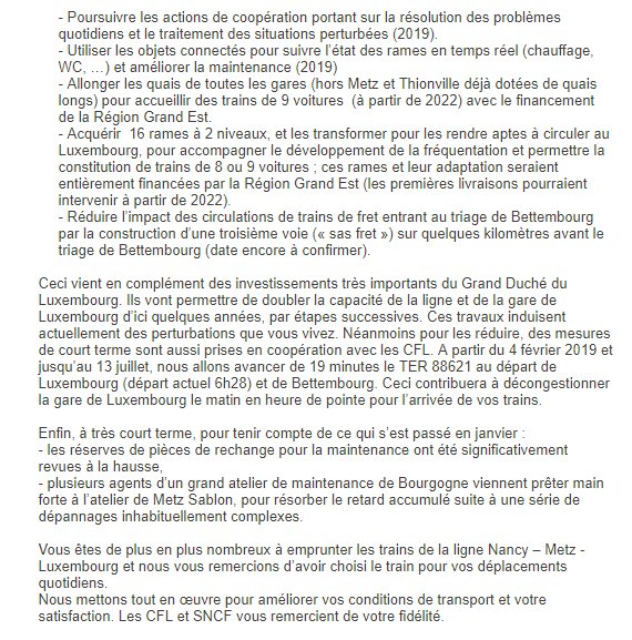 TER_Metz_Lux's tweet photo. Certains abonnés de la ligne (pas tous, allez savoir pourquoi...) ont reçu aujourd'hui ce mail de @TERGrandEst à propos de la situation actuelle... https://t.co/Lp4MqpbC5w