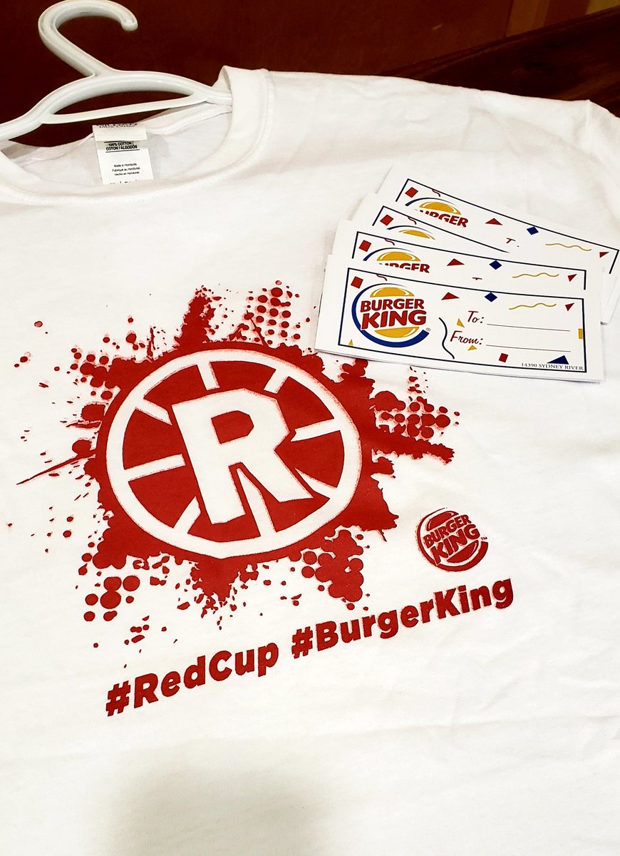 rhsredcup's tweet photo. Thank you to former Redmen Justin Burke from BK Sydney River for his continued support of @rhsredcup 
Retweet for a chance to win this Burger King T-shirt and gift certificates valued at $20.00. 🔴⚪
@RivHighSchool
@RiverviewRedmen @RHS_Council17 https://t.co/HrPWatRnjg