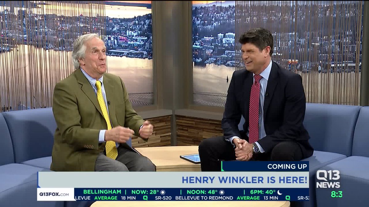 BillWixey's tweet image. A true honor and pleasure to chat with &quot;The Fonz&quot; and author of &quot;Here&apos;s Hank&quot;, Henry Winkler. &quot;I finally learned what it means to be cool,&quot; Winkler told me. &quot;Be authentic.&quot; 
#Q13FOX