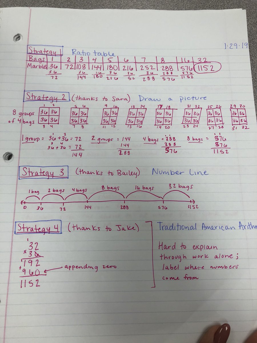 MsHunt2020's tweet photo. Got to practice our math workshop skills! Great reminder that there is never just one way to solve a problem! 📓🖊 
#BlockAMath #BUCOEImpact #GreatTeachingIN https://t.co/LVMWrKNRFa