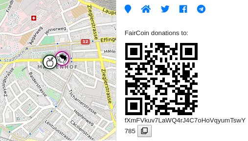 komunorg's tweet image. There are many improvements in Mapo this week. New map, translations, qr for donations at each point ... discover them! 

Hay muchas mejoras en Mapo esta semana. Nuevo mapa, traducciones, qr para donaciones en cada punto... ¡descúbrelas

 mapo.komun.org

#Faircoin