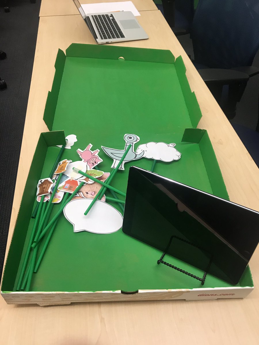 Pizza box green screen, cool! #NMDLC2019