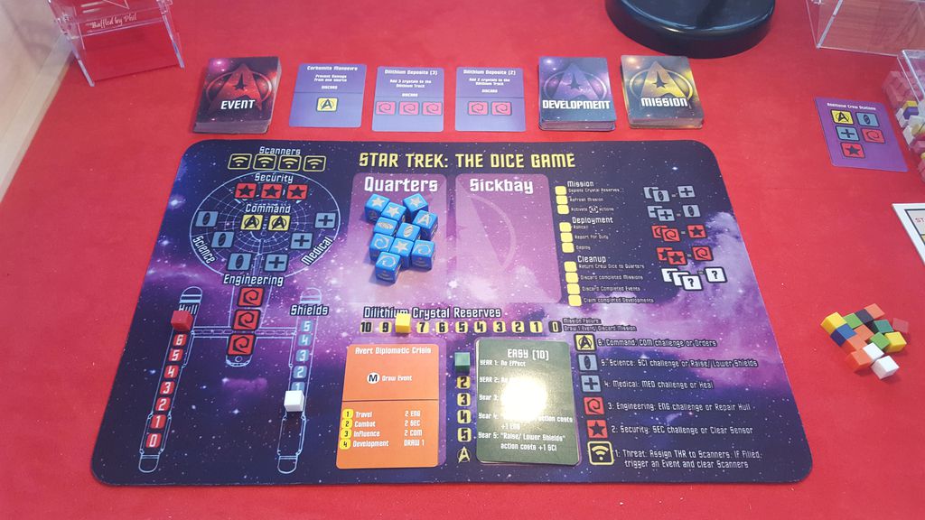 Crazy but true...a free print n play game is quickly becoming one of my favorites..did I mention it was free #StarTrektheDiceGame boardgamegeek.com/boardgame/1913…