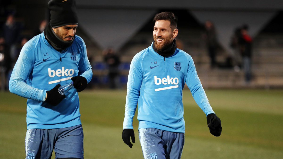 Messi, en la sesión de este martes (Foto: FCB).