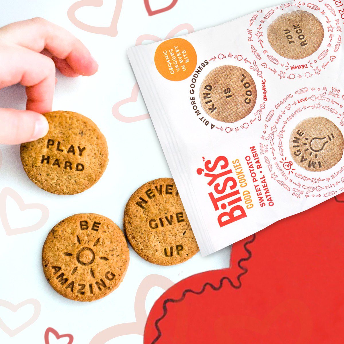Have you heard that conversation hearts are in short supply this Valentine's? 😱 Fear not though - our Good Cookies offer a modern spin on the classic. With messages like Be Amazing and Dream Big, they're a new way for kids to express themselves this year. #ValentinesDay
