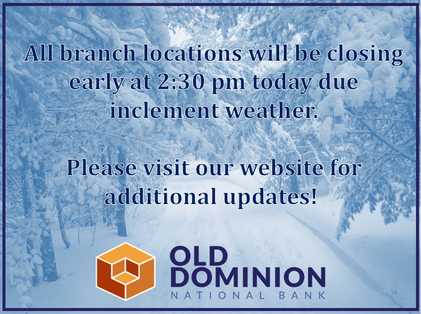 Old Dominion National Bank tweet media
