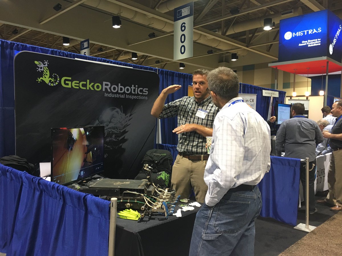 geckorobotics's tweet photo. Networking at the API #InspectionSummit starts tonight! Swing by booth #712 to explore what #Gecko is doing with its technology to make your inspections faster and safer than ever before. #GeckoRobotics #API #AmericanPetroleum #Texas #Galveston #Conference #Tradeshow #expo #robot https://t.co/KoUqk1Xt55