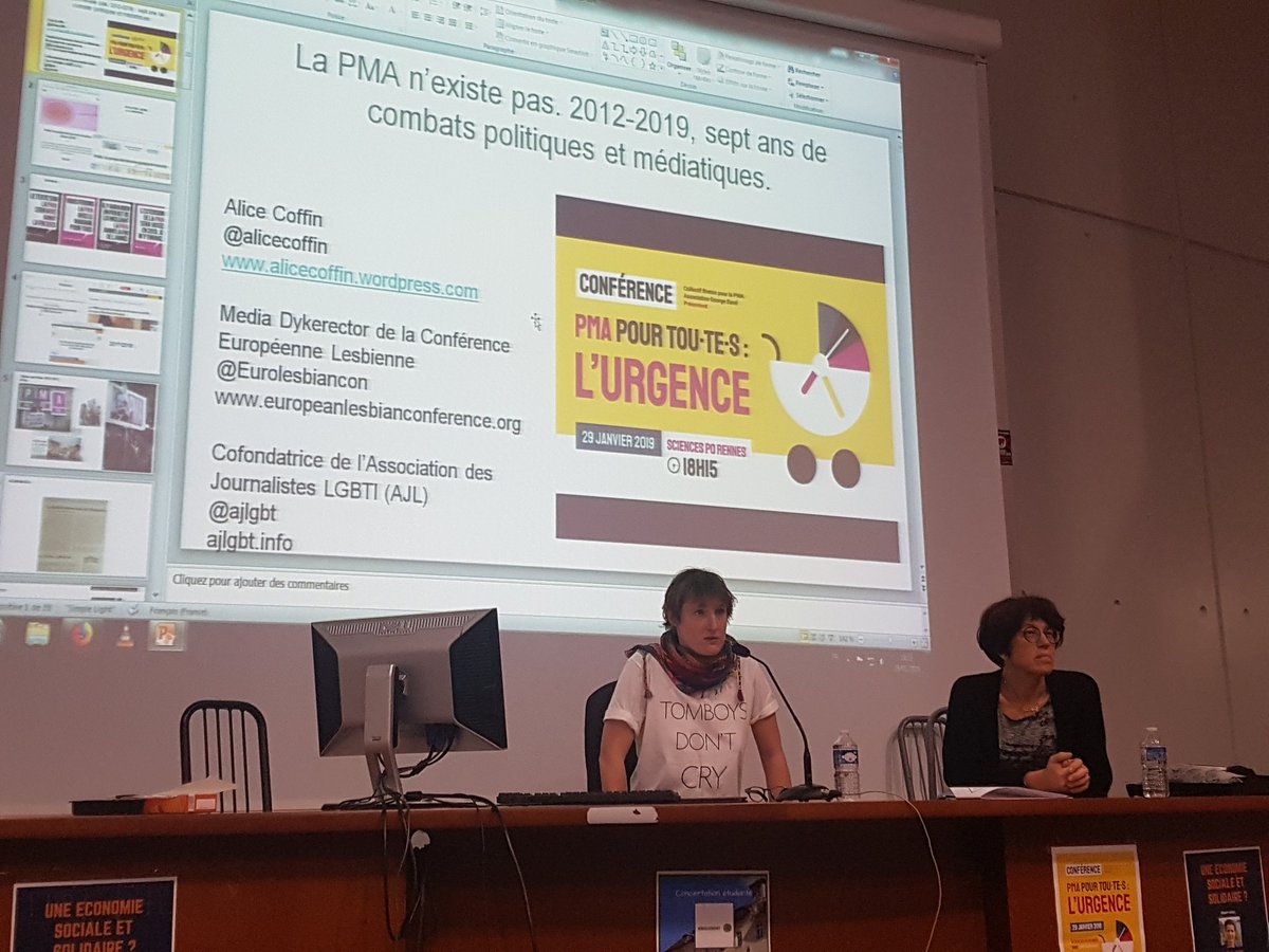 Effrontees35's tweet photo. #PMApourtoutes : l'urgence, conférence à #SciencesPoRennes avec @alicecoffin et Florence Bertocchio, invitées par le Collectif breton pour la PMA et l'asso George Sand. https://t.co/hrRDVH39S0
