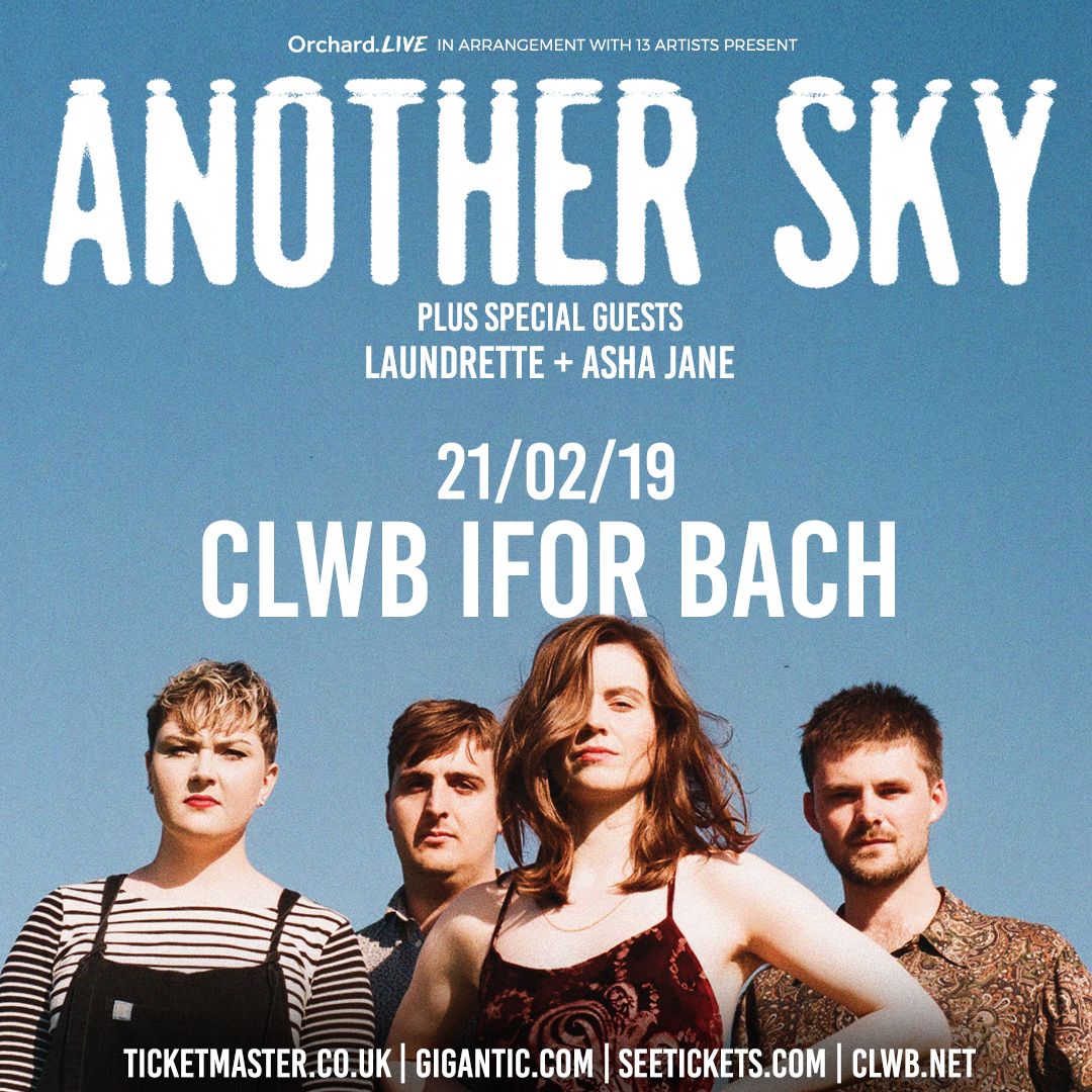 Our show with <a href="/anotherskymusic/">Another Sky</a> + <a href="/laundrette__/">Laundrette</a> at <a href="/ClwbIforBach/">Clwb Ifor Bach</a> now has <a href="/TheAshaJane/">Asha Jane</a> too! We thought her songs which are written around themes of literature, science, mythology + combined with her uniquely wonderful voice is perfect fit! Tickets: bit.ly/anotherskycard…