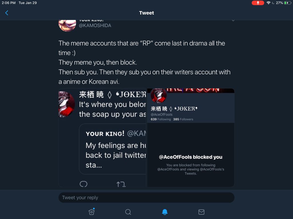 AceOfFooIs's tweet image. •|| oh no I've been shaded by someone who posts cropped rape porn whatever shall I do