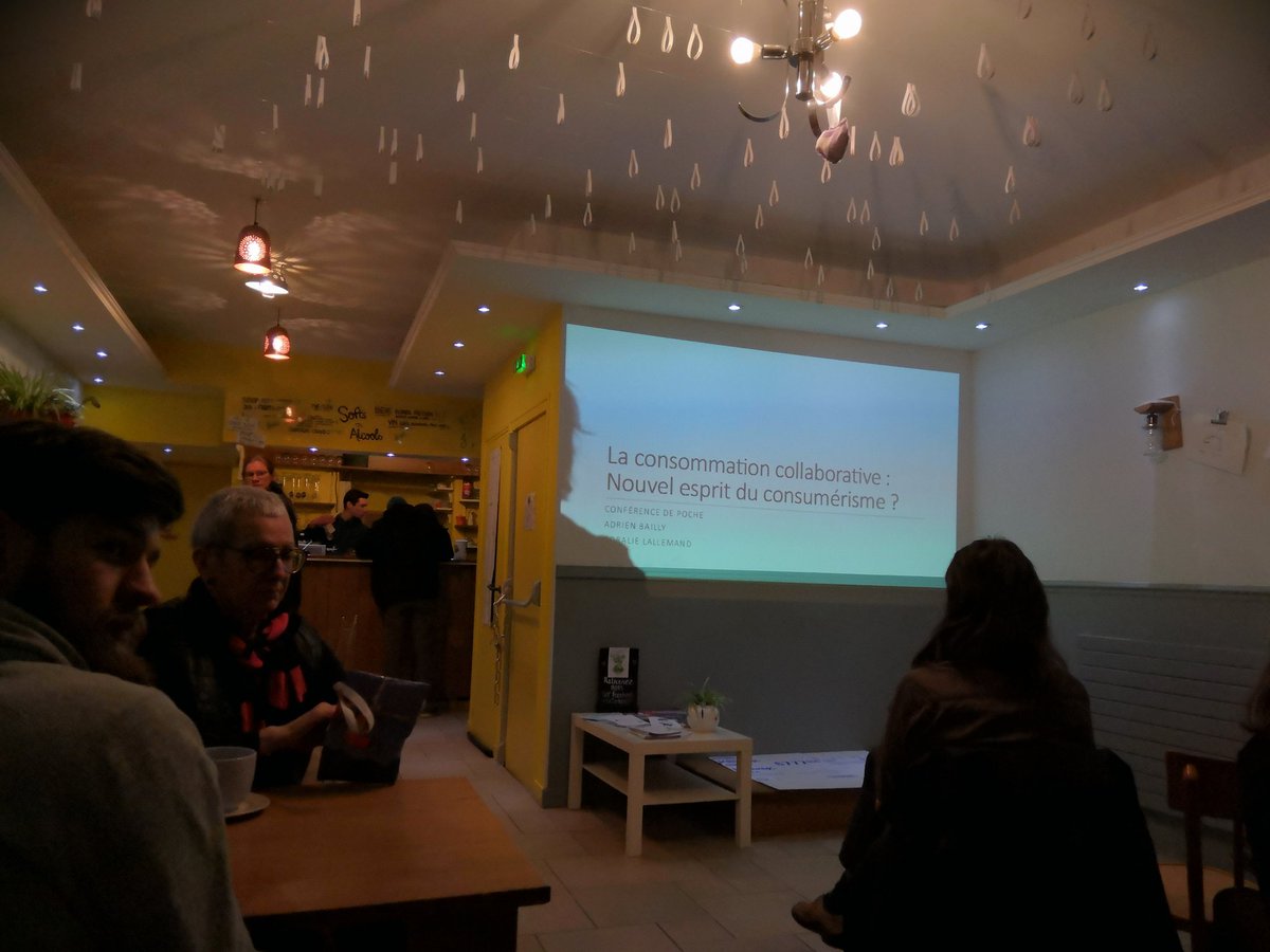 amagloire10's tweet photo. Conférence de poche animée par Adrien Bailly à La Cantoche #Nancy "La #ConsommationCollaborative : nouvel esprit du consumérisme" https://t.co/XJD3zoZmcS