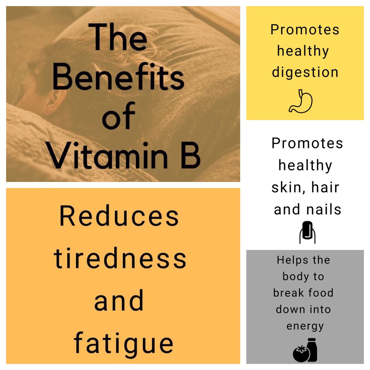 re_clinic's tweet photo. #VitaminB is great for a number of conditions and symptoms. Here we list just a few... 

#VitaminB #Reclinic #VitaminFusion #IVInfusion #IVTreatments #Therapy #Nutrition #LondonHealth #HealthyLondon #Wellness #Fatigue #Digestion #Health https://t.co/3IKzVUcvD1