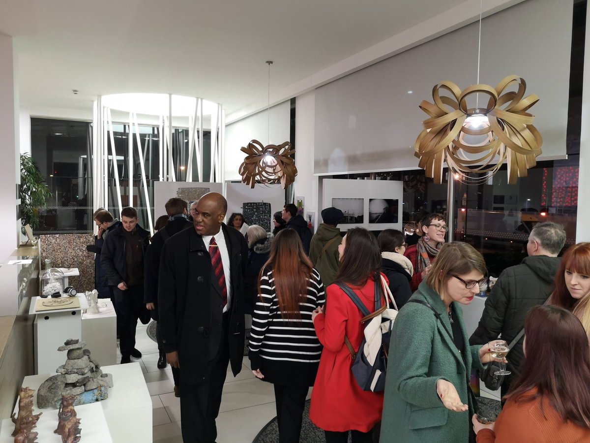 VentureArts's tweet photo. Busy start to the preview of our last exhibition of the PERSPECTIVES series this evening. This exhibition is on until 5 February at Manchester One- 53 Portland Street, M1 3LD.
#PERSPECTIVESVA https://t.co/ZTid3FycTw