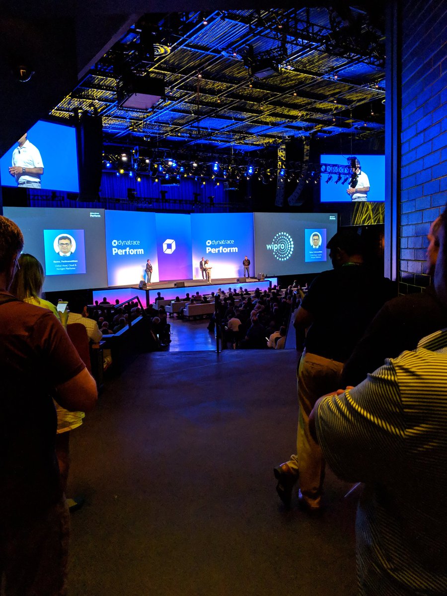 Standing room only to see the #Perform2019 Mainstage! Pleased to welcome Ramu Padmanabhan, Global Head Cloud &amp; Nextgen Platforms at <a href="/Wipro/">Wipro</a>, to the stage to talk autonomous cloud management.