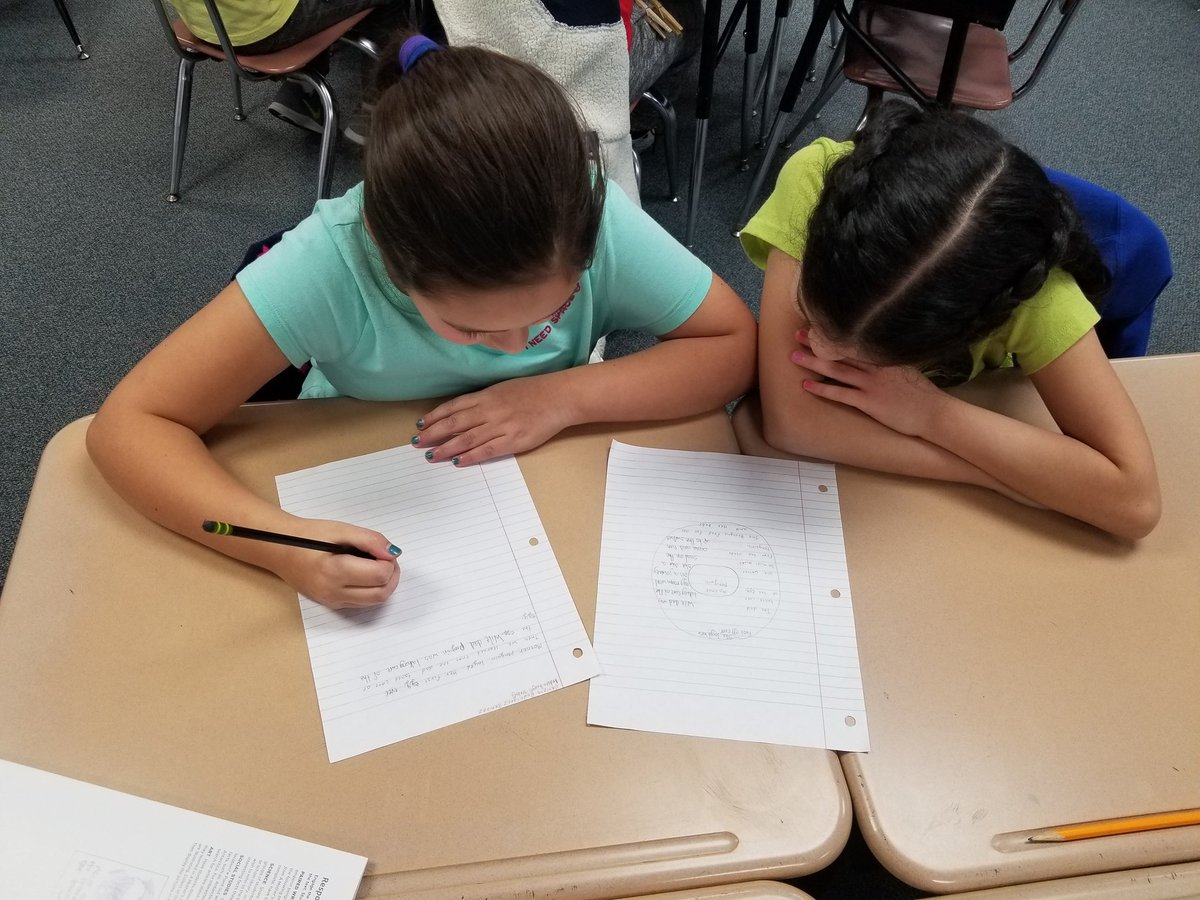 FearsAngela's tweet photo. Two heads are always better than one! #partnerbrainstorm #thirdgraderocks #FandPlesson #DZAWorldofLearning https://t.co/yK1UEO3J8X