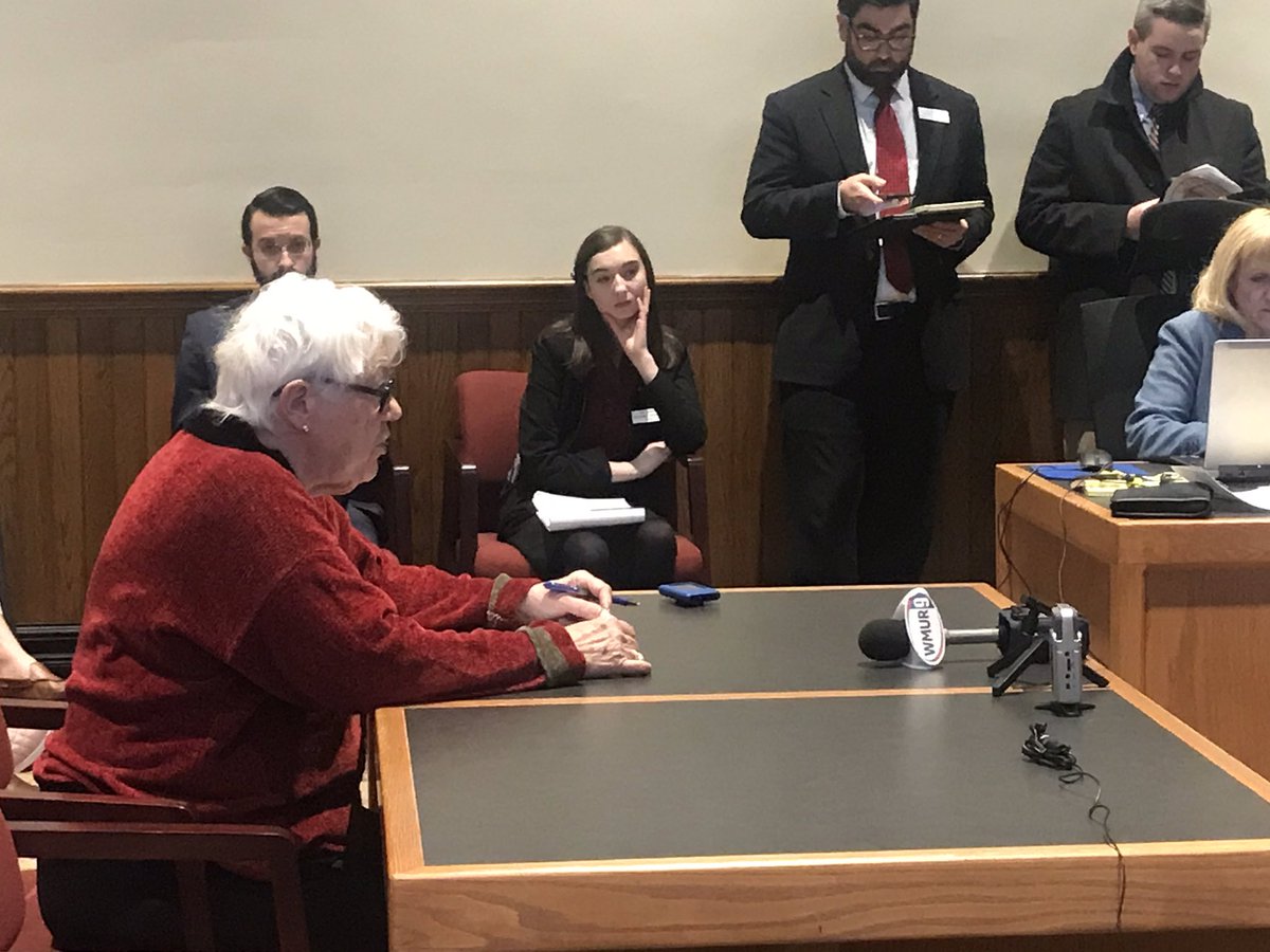 NHSenateDems's tweet photo. Testifying in support of #SB1, Senator @mfclark says one of the great aspects of this bill is that it ensures the Granite Staters who need access to a #paidleave benefit most, have it. #nhpolitics https://t.co/NPZUYiQPmL
