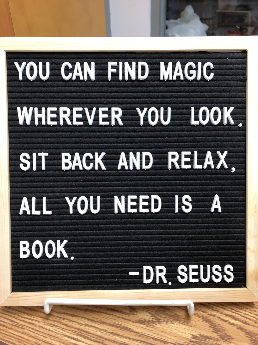 DuffinsLLC's tweet photo. Another new weekly feature in the Duffin’s Library Learning Commons. Ms. Lavalley’s quote board! Have a quote you think I should feature? Let me know! #drsuess #duffinsllc #reading #librarylife #allyouneedisabook https://t.co/kJBTERQscT
