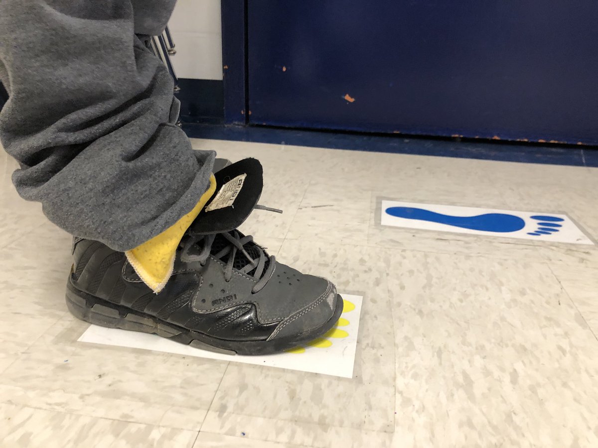 KellerKidsIn2nd's tweet photo. Check out this engineer!  While working though our gross motor lab, he engineered a way to keep the bean bag on top of his foot by untying his shoe and holding it in place with his pant leg and shoe tongue! #ThinkLikeAnEngineer #STEMitize #Balance @STEMpactSTL @Salsmagoo https://t.co/EvMRGPBlEG